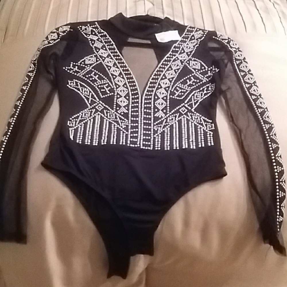 Fashion Nova Studded Bodysuit